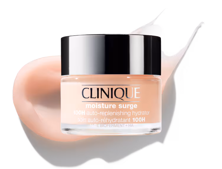 Moisture Surge Auto-Replenishing Hydrator product image over texture swatch
