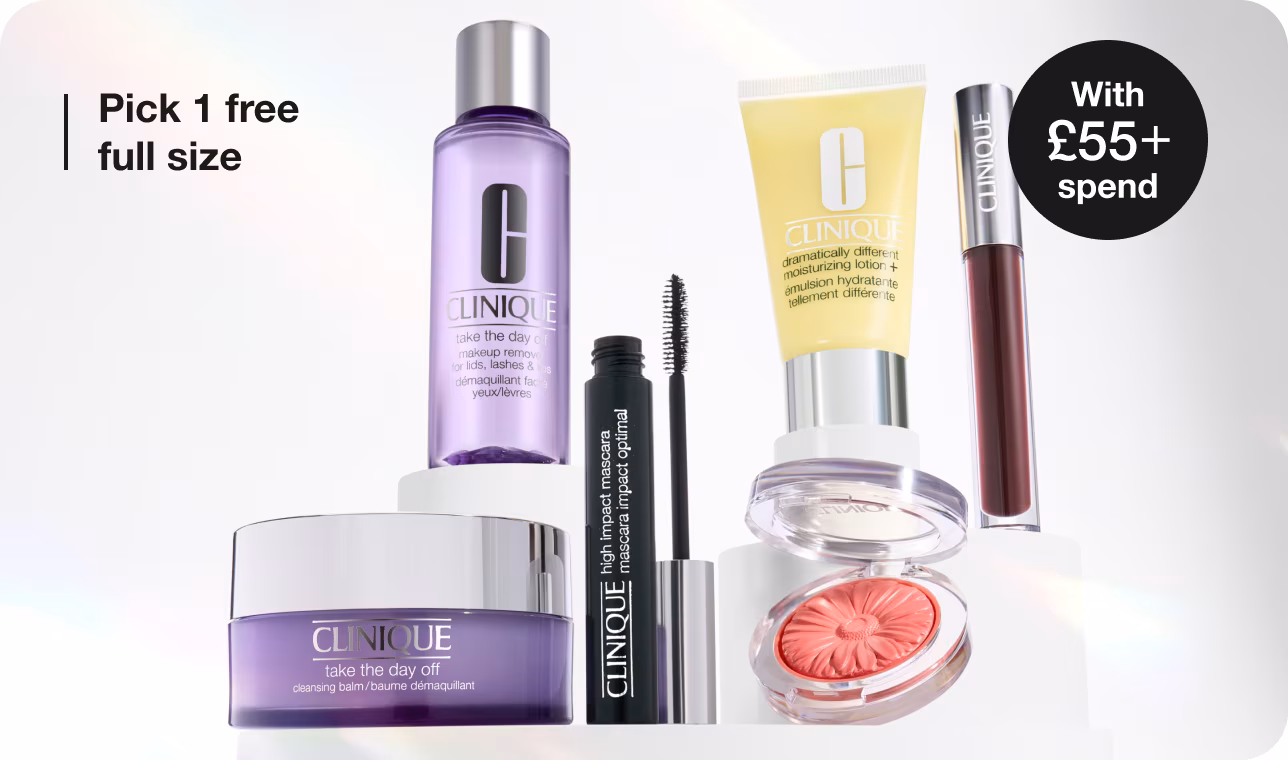 Spend £50 and choose a free full-size cleanser, tailored to your skin type.